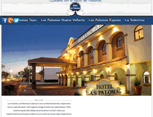 Tablet Screenshot of laspalomashotel.com.mx